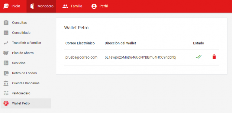 Transfiera los Petros Ahorrados a su Wallet Petro | Blog Patria